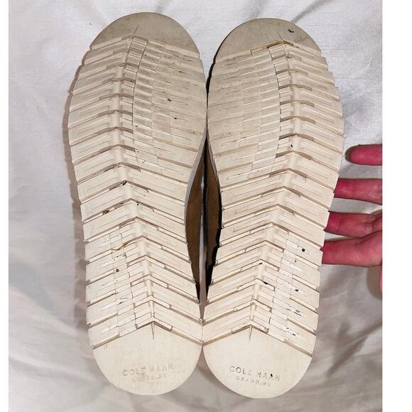 Cole Haan Zerogrand City Wedge Hiker Booties - Women's Size 8B - Carmel Leather - Picture 8 of 11